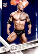 2017 WWE Wrestling Cards (Topps) The Rock (No.1)