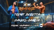 November 3, 2023 AEW Rampage Preview1.jpg (947 KB) Trent Beretta vs. Daniel Garcia