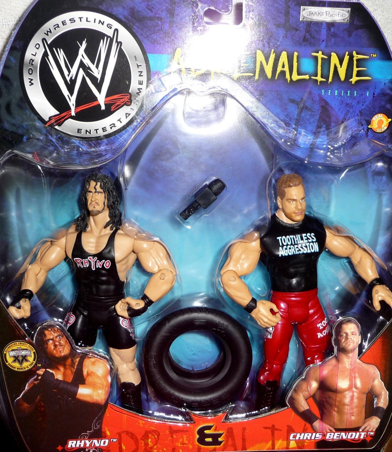 Chris Benoit Rhyno WWE Adrenaline Series 4 Pro Wrestling