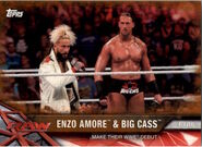 2017 WWE Road to WrestleMania Trading Cards (Topps) Enzo Amore & Big Cass (No.71)