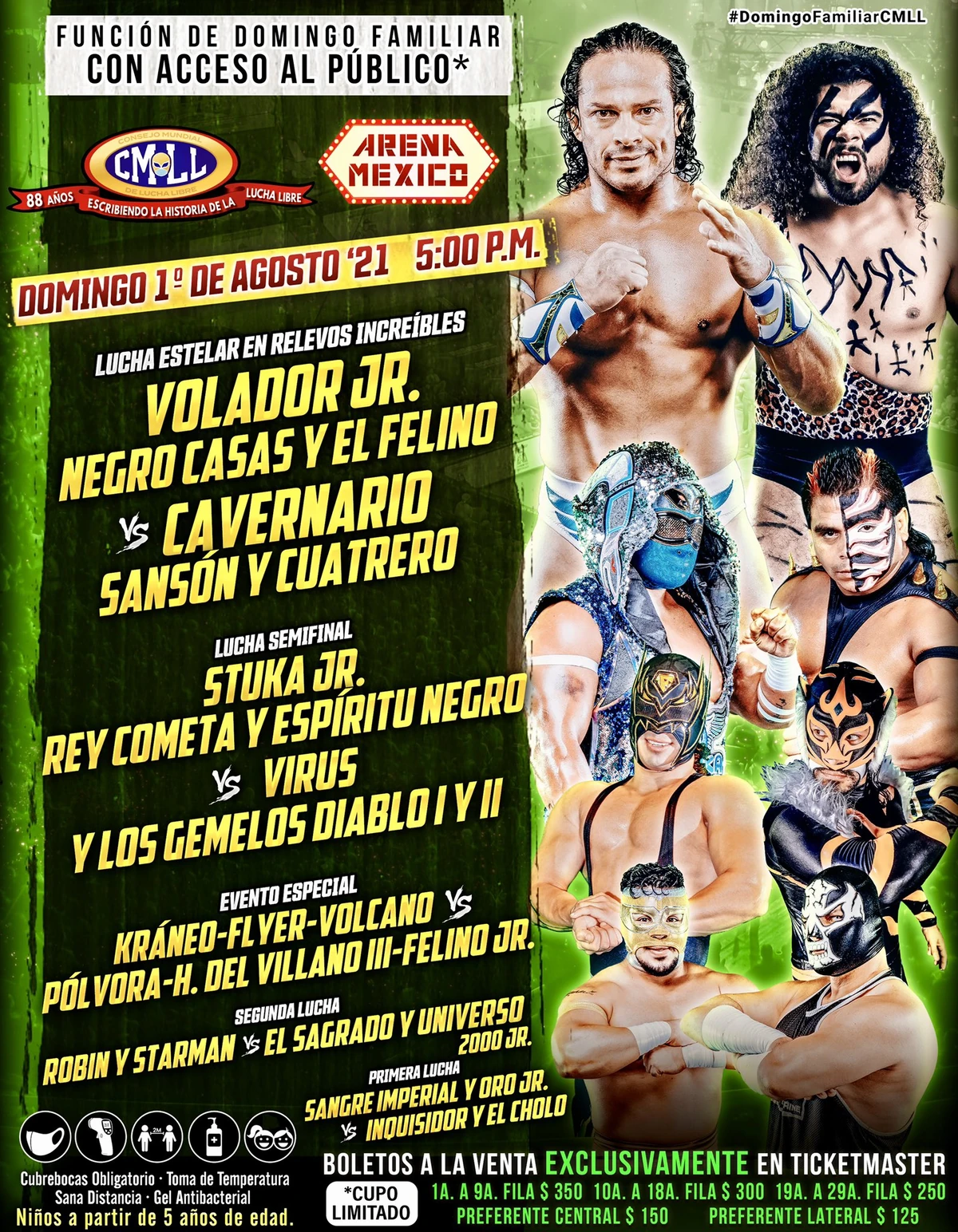 CMLL (August 1, 2021) | Pro Wrestling | Fandom