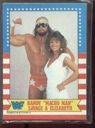 1987 WWF Wrestling Cards (Topps) Randy Savage & Elizabeth 7