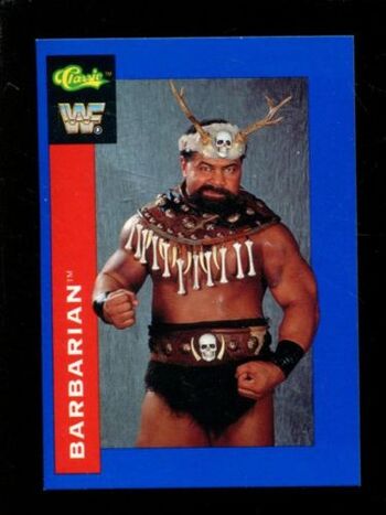 1991 WWF Classic Superstars Cards Barbarian 122