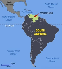 Venezuela south america map location