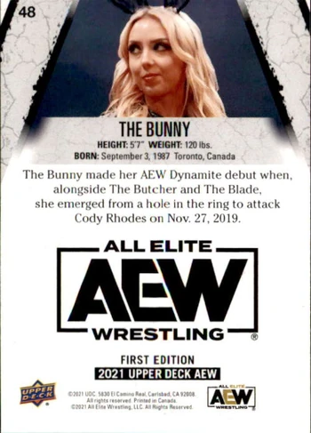 2021 AEW (Upper Deck) The Bunny (No.48) | Pro Wrestling | Fandom