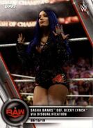 2020 WWE Women's Division Trading Cards (Topps) Sasha Banks (No.84)