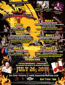 JCW Bloodymania VIII poster