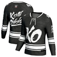 Youth ProSphere Black Kevin Owens Fashion Hockey Jersey