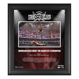 Bronson Reed NXT TakeOver Stand & Deliver 15x17 Commemorative Plaque