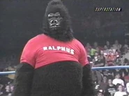 Thunder 5-24-00 6.jpg (10 KB) Terry Funk dressed as Ralphus reveals himself as the winner of the WCW Hardcore Championship.