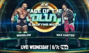 Wardlow vs. Max Caster in a Face of the Revolution Qualifying Match