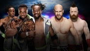 The New Day (Kofi Kingston & Big E) (w/ Xavier Woods) (c) vs. Cesaro & Sheamus for the WWE Raw Tag Team Championship