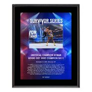Roman Reigns Survivor Series 2021 10x13 Commemorative Plaque