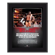 Dolph & Drew Hell in a Cell 2018 10 x 13 Commemorative Plaque