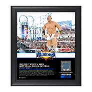 Mojo Rawley 15 x 17 Framed Plaque w/ Ring Canvas