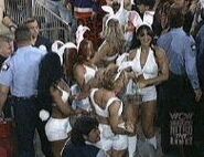 The Nitro Girls are in the crowd.