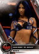 2020 WWE Women's Division Trading Cards (Topps) Sasha Banks (No.72)