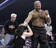 Arn Anderson grabbing Daffney.