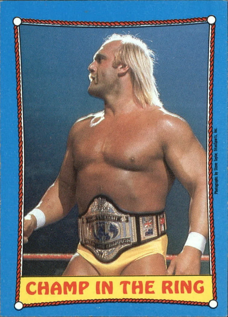 1987 WWF Wrestling Cards (Topps) Champ In The Ring (No.37) Pro