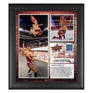 Charlotte Flair SummerSlam 2018 15 x 17 Framed Plaque w/ Ring Canvas