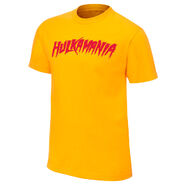Hulk Hogan new Hulkamania Yellow T-Shirt