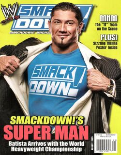 WWF Raw Magazine Dave Batista Cover 