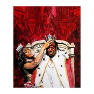 Booker T "King Booker & Sharmell" 11 x 14 Rob Schamberger Art Print