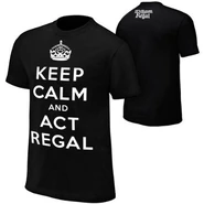 William Regal "Keep Calm" Black T-Shirt