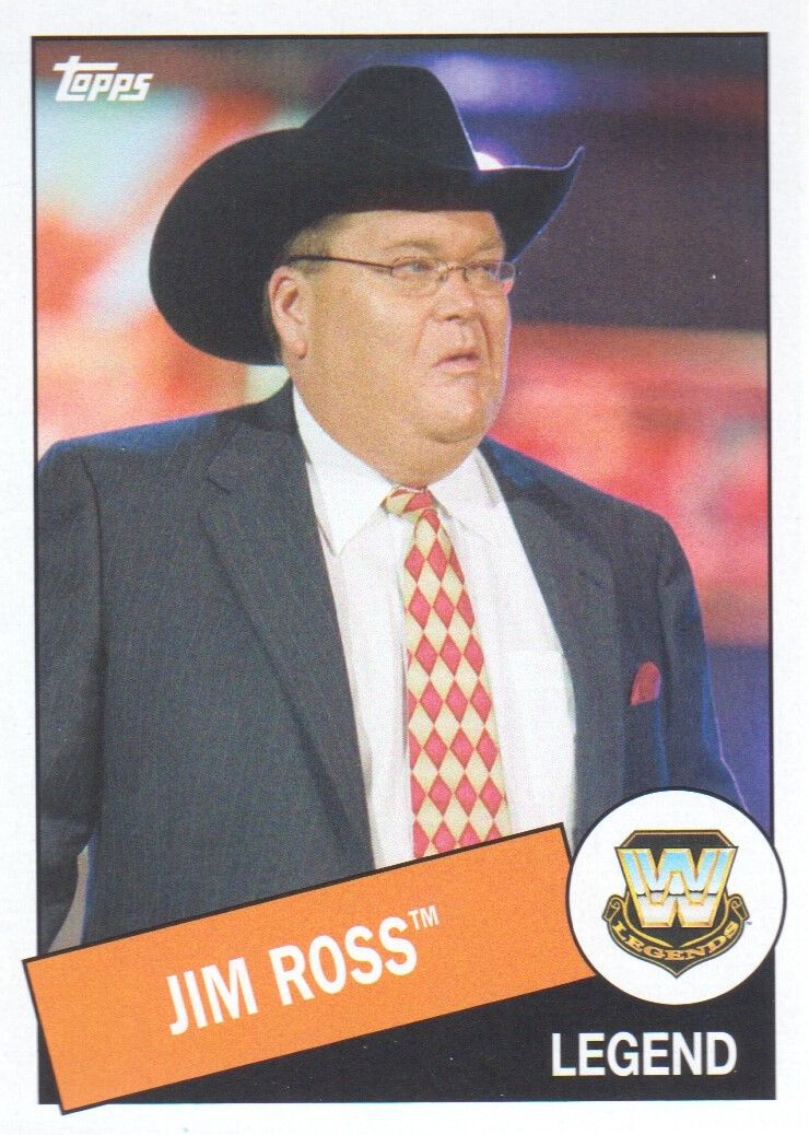 Jim Ross #27 Wwe Heritage 2015 Topps Trading Card