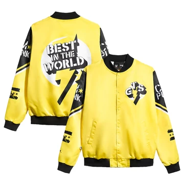 Men's Chalk Line Black CM Punk GTS Fanimation Satin Full-Snap