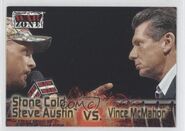 2001 WWF RAW Is War (Fleer) Stone Cold Steve Austin vs. Vince McMahon (No.71)