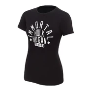Hulk Hogan "Immortal" Black Women's Authentic T-Shirt