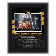 Samoa Joe NXT Takeover 36 2021 10x13 Commemorative Plaque