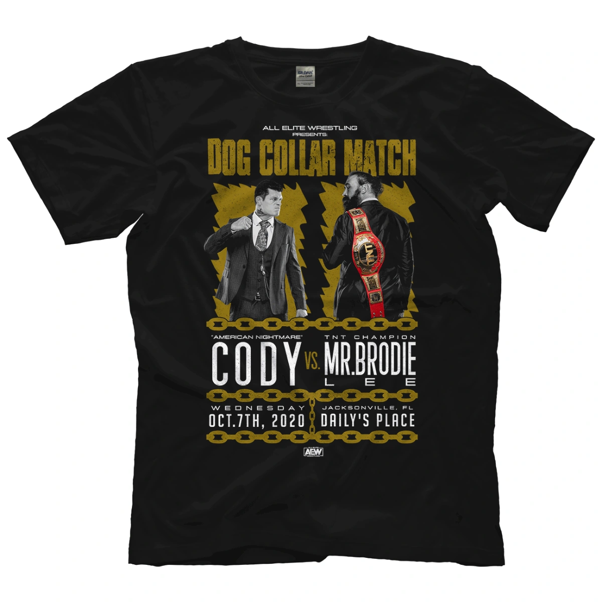 Cody vs Brodie Lee Dog Collar Match Shirt Pro Wrestling Fandom