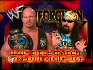 Stone Cold Steve Austin (c) vs Dude Love for the WWF Championship