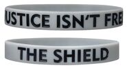 The Shield "Justice Isn't Free" Rubber Bracelet