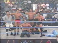 Sean O'Haire, Mark Jindrak, Chuck Palumbo, Mike Sanders, Reno, and Shawn Stasiak posing.