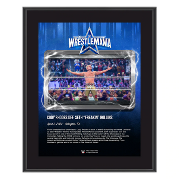 Cody Rhodes WrestleMania 38 10x13 Plaque