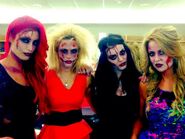 Paige, Emma, Eva Marie, Lana 2013 NXT Halloween