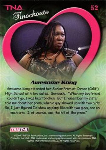 2009 TNA Knockouts (Tristar) Awesome Kong (No.52) | Pro Wrestling | Fandom
