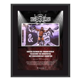 Santos Escobar NXT TakeOver Stand & Deliver 10x13 Commemorative Plaque