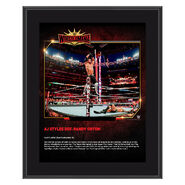 AJ Styles WrestleMania 35 10 x 13 Commemorative Plaque