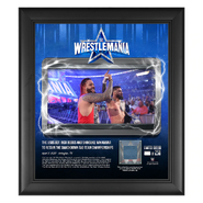 The Usos WrestleMania 38 15x17 Plaque