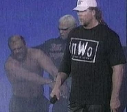 Thunder 1-6-00 1.jpg (9 KB) The NWO coming out with Arn Anderson.