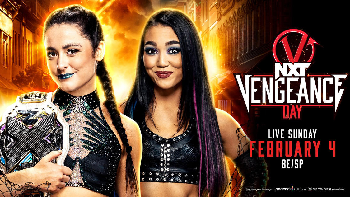 NXT Vengeance Day 2024 Lyra Valkyria v Roxanne Perez Pro Wrestling