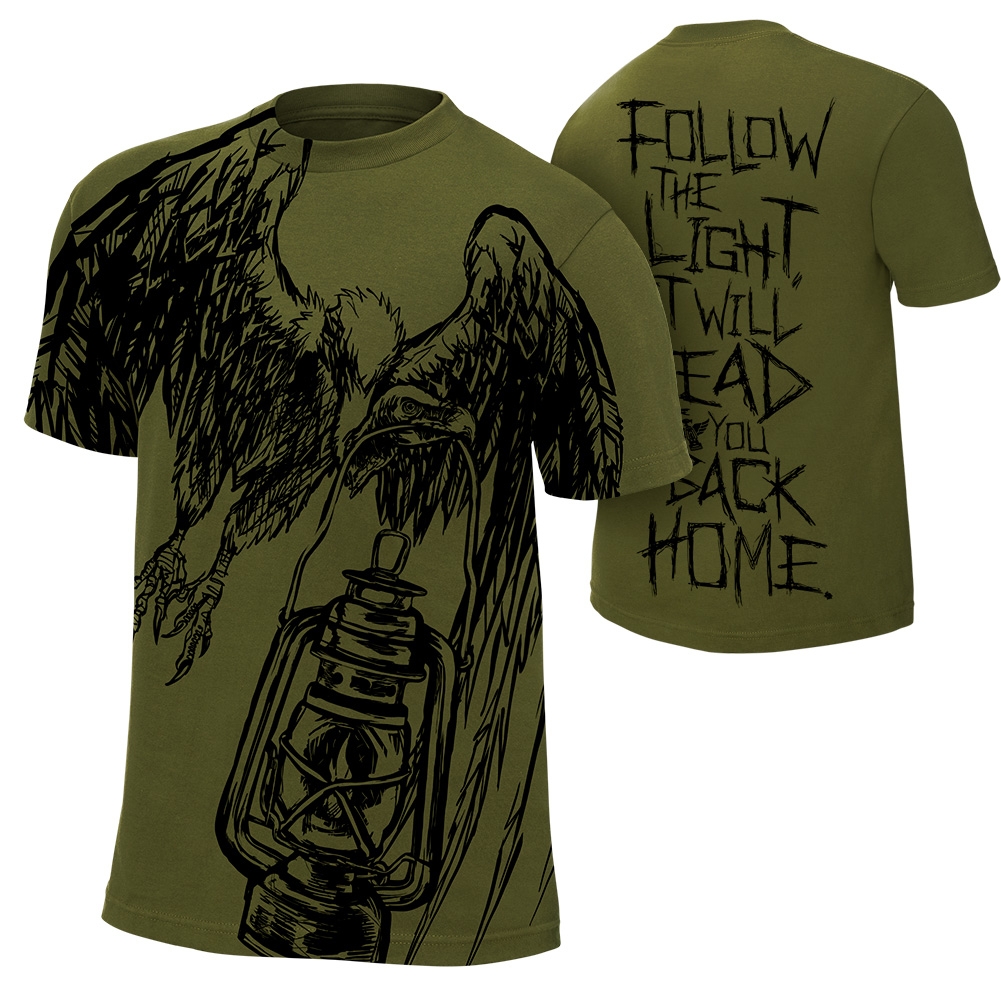Bray Wyatt Follow The Light Youth Authentic T-Shirt, Pro Wrestling