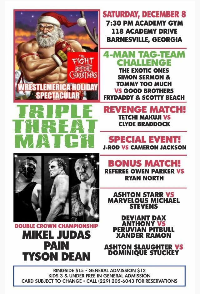 WrestleMerica Fight Before Christmas 2018 Pro Wrestling Fandom