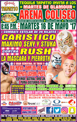 CMLL Guadalajara Martes 5-16-17