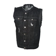 "Fade To Black" Denim Vest