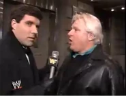 Bobby Heenan in one of his many attempts to enter the arena.
